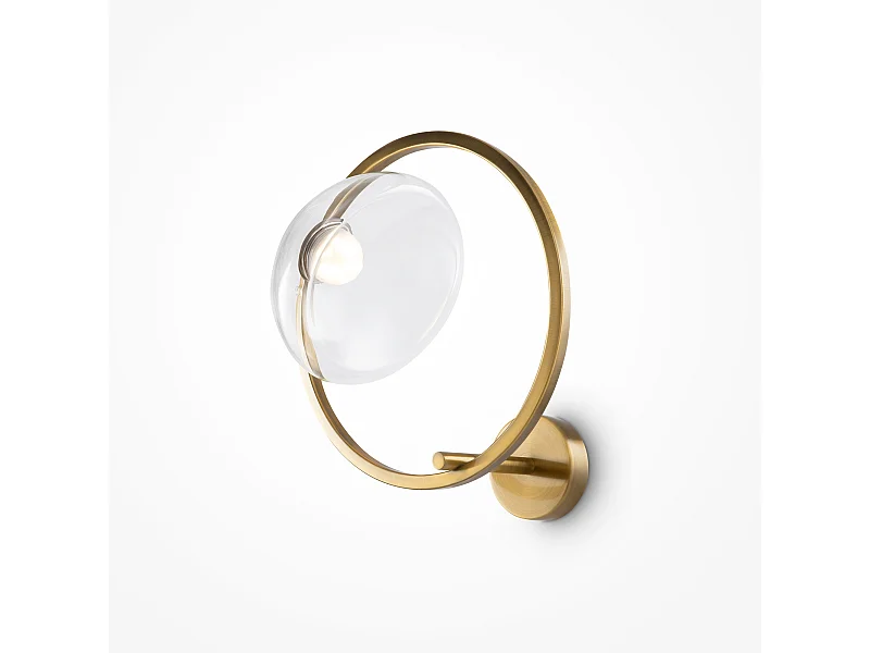 Maytoni Lunare II Lampada da parete moderna a LED integrata Ottone 3000K