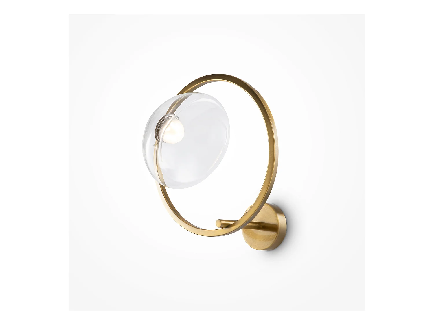 Maytoni Lunare II Moderne integrierte LED-Wandleuchte Messing 3000K
