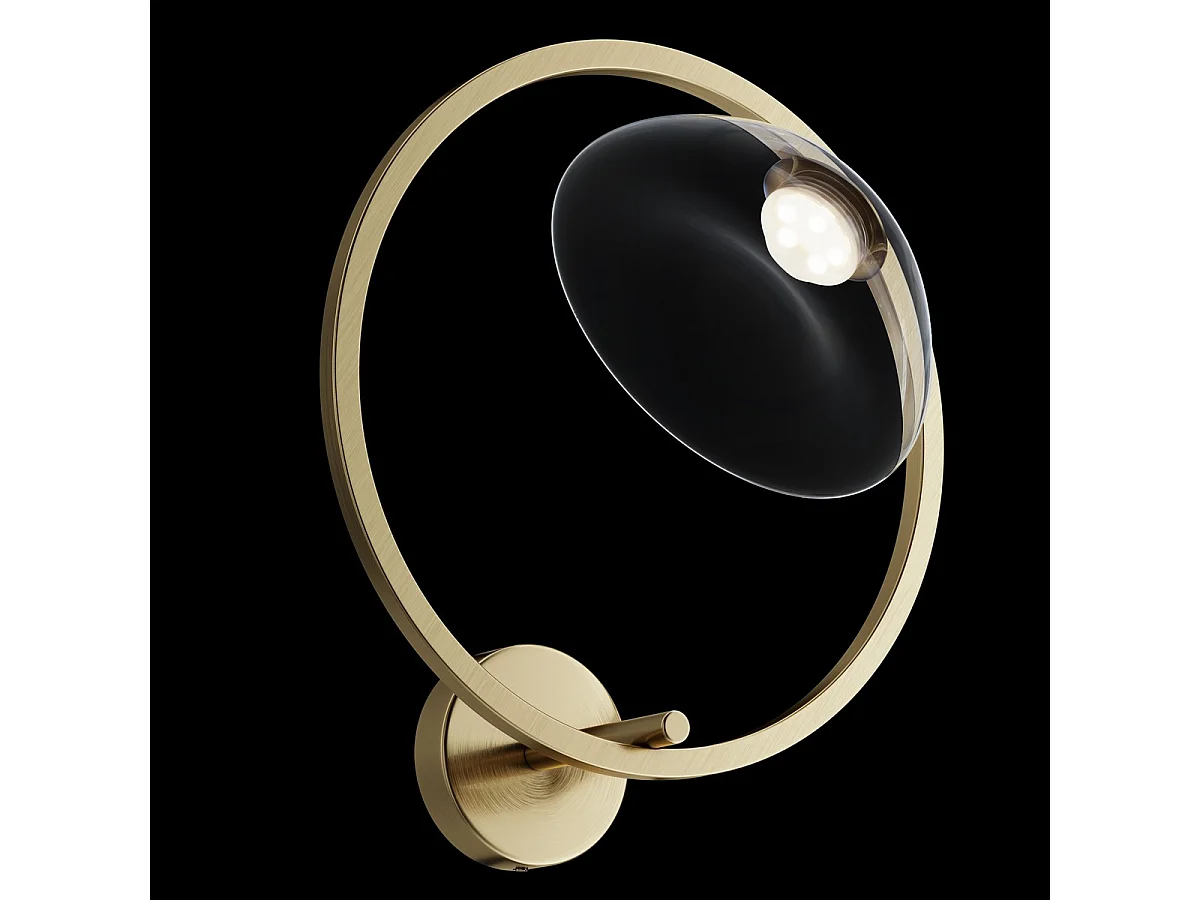 Maytoni Lunare II Moderne integrierte LED-Wandleuchte Messing 3000K