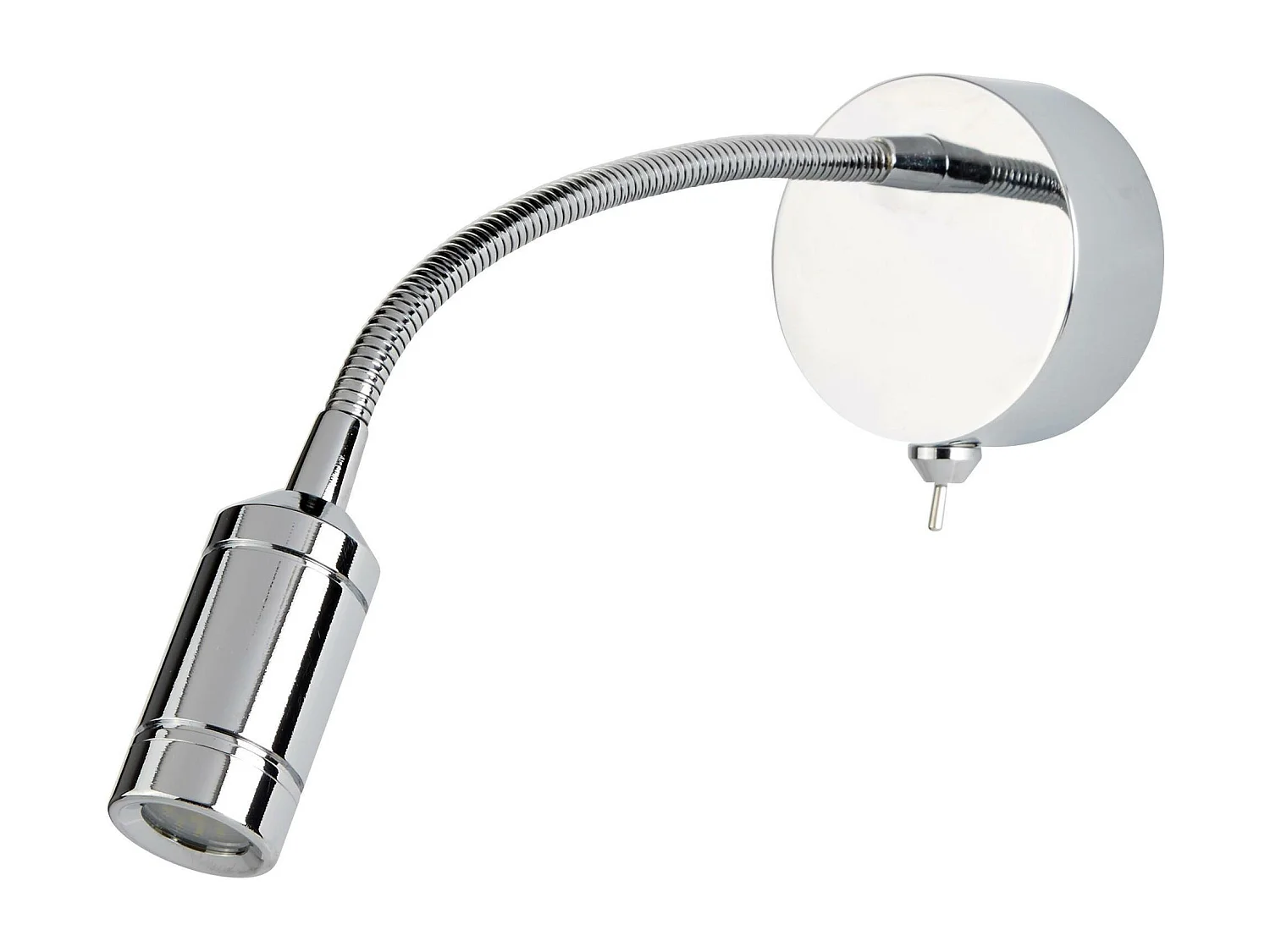 Searchlight - Lampada da lettura a parete orientabile a LED a 1 luce da interno, cromata