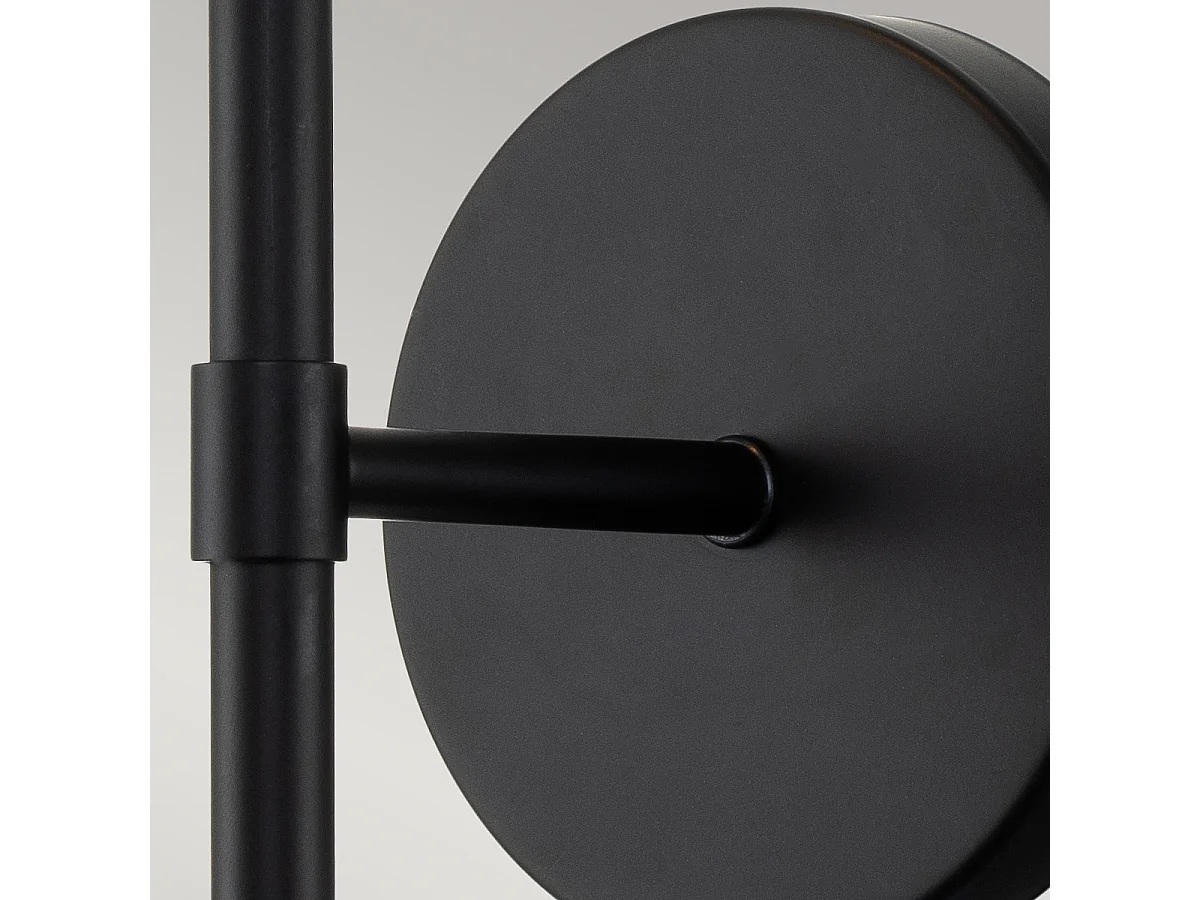 Elstead Hinkley Hollis Badezimmer-Wandleuchte Schwarz, IP44