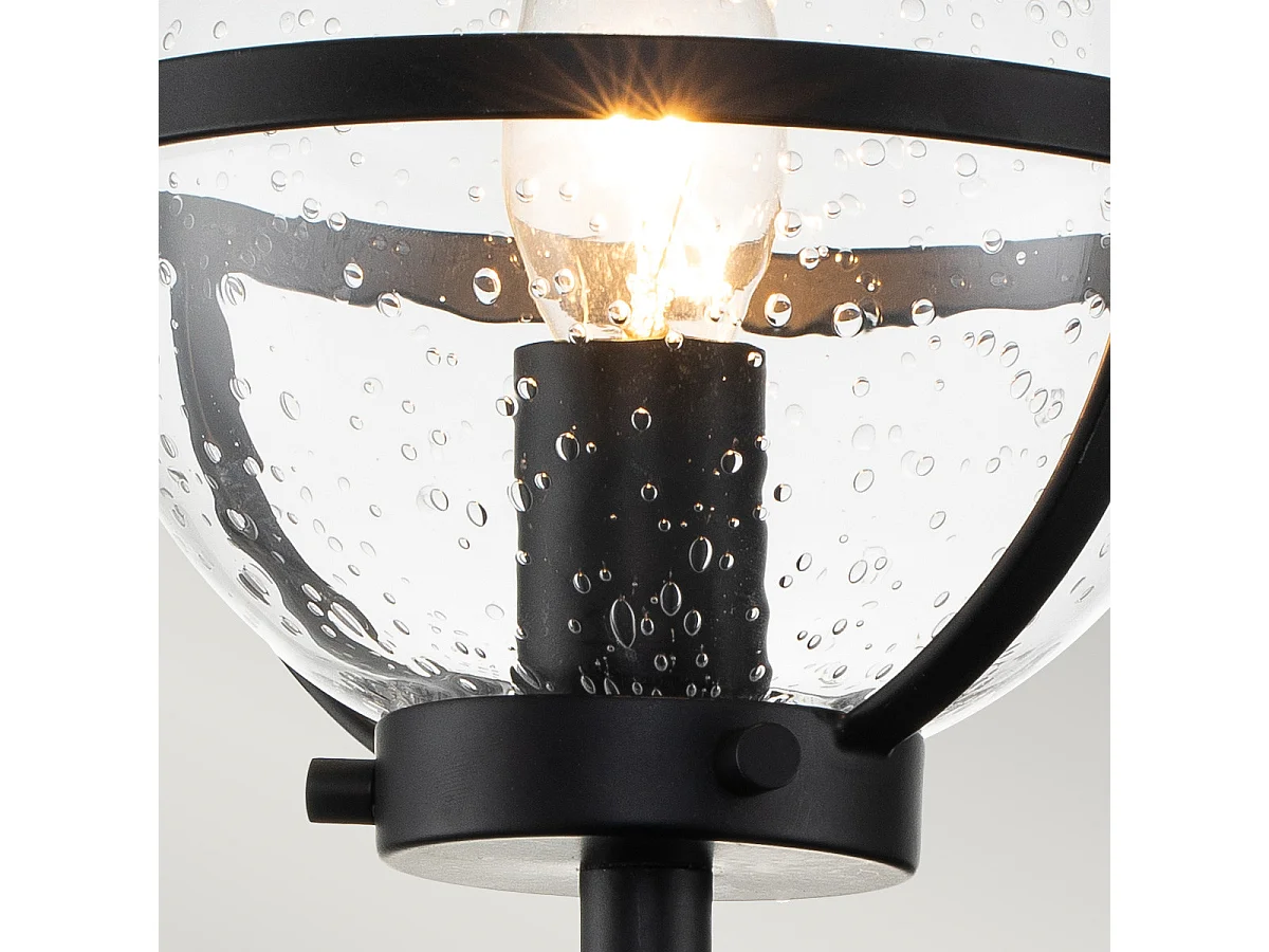 Elstead Hinkley Hollis Lampada da parete per bagno nera, IP44