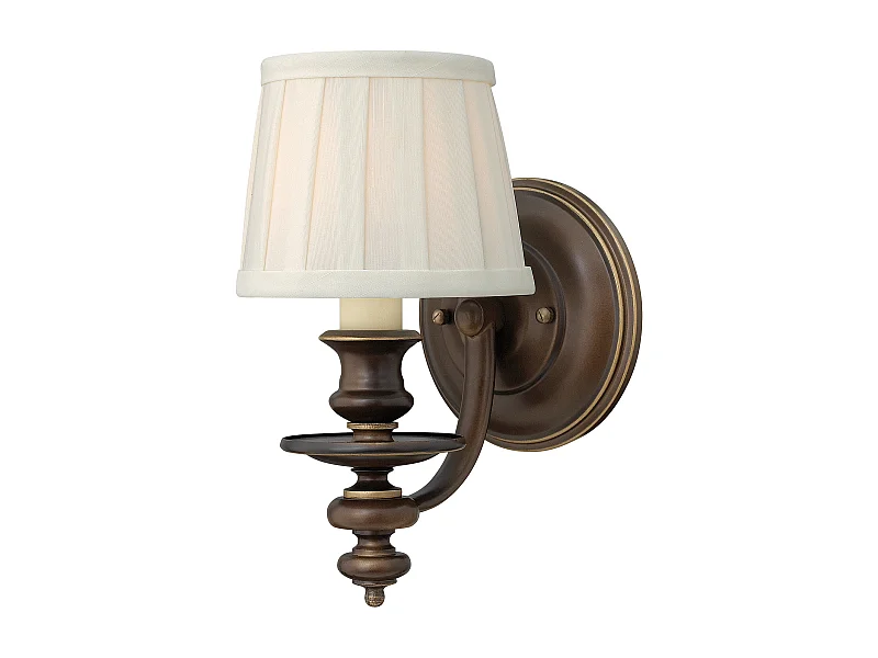 Elstead Dunhill - Applique da interno a 1 luce Bronzo reale, E14