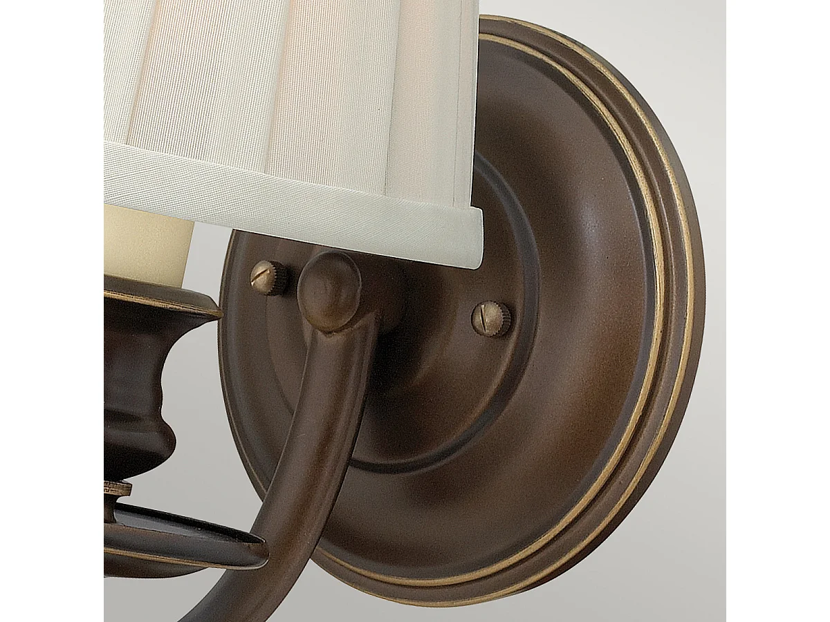 Elstead Dunhill - Applique da interno a 1 luce Bronzo reale, E14