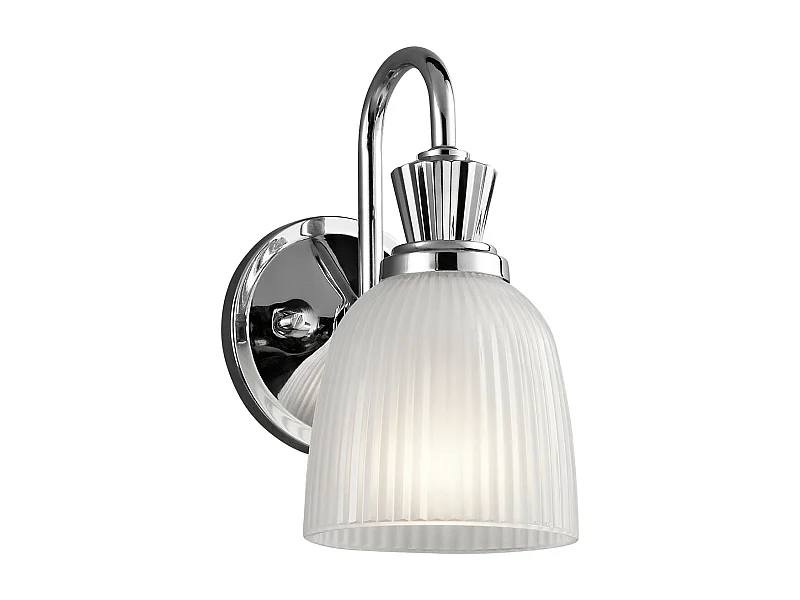 Elstead Cora 1 ljus badrumsvägglampa polerad krom IP44, G9