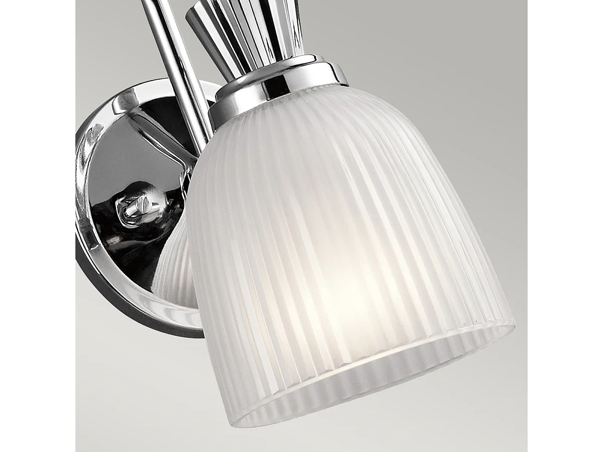 Elstead Cora 1 ljus badrumsvägglampa polerad krom IP44, G9