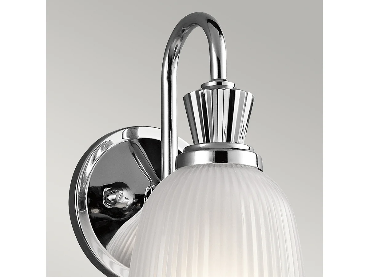 Elstead Cora 1 ljus badrumsvägglampa polerad krom IP44, G9