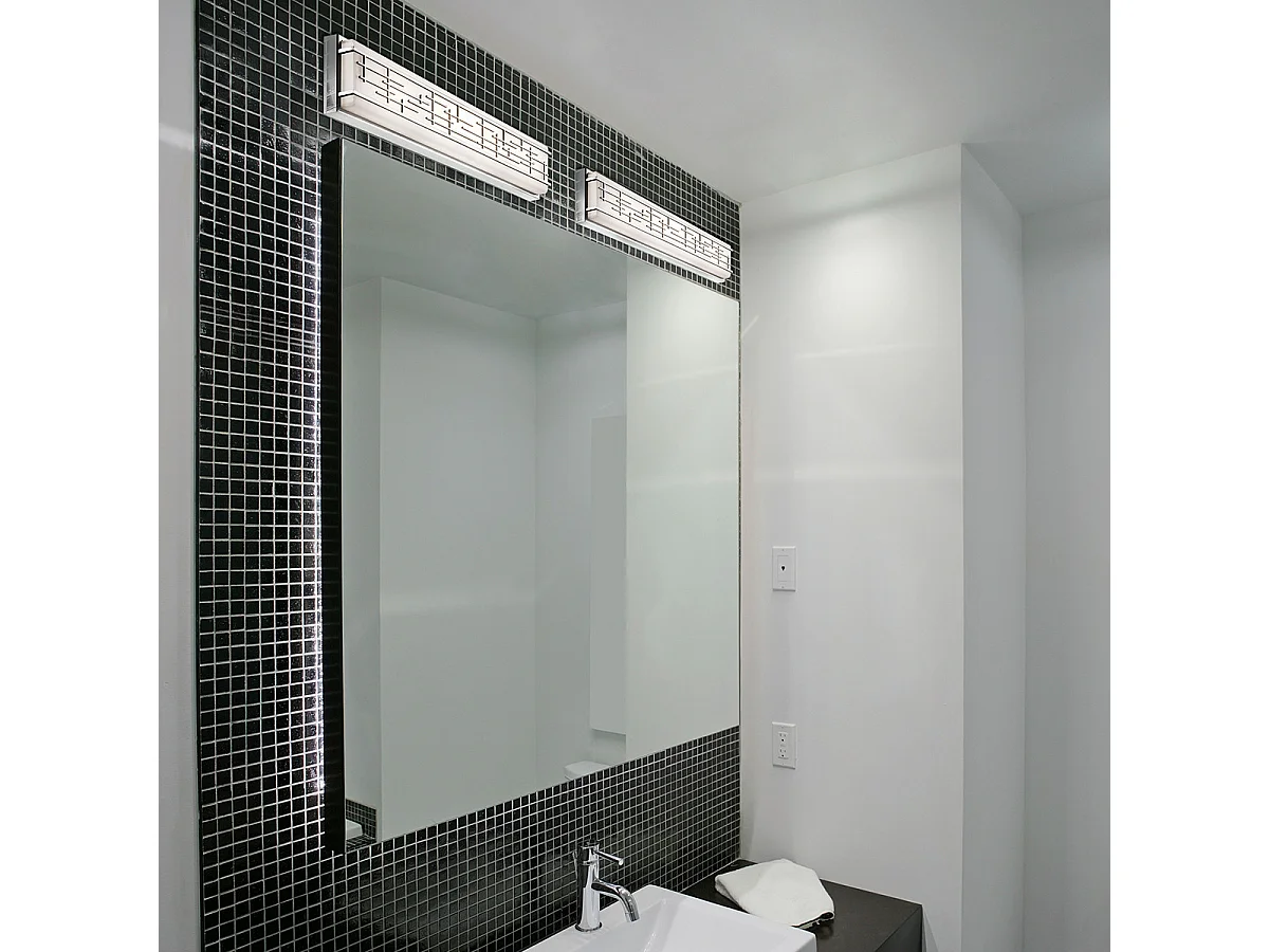 Elstead Zolon - LED Badezimmer Große Wandleuchte Chrom IP44