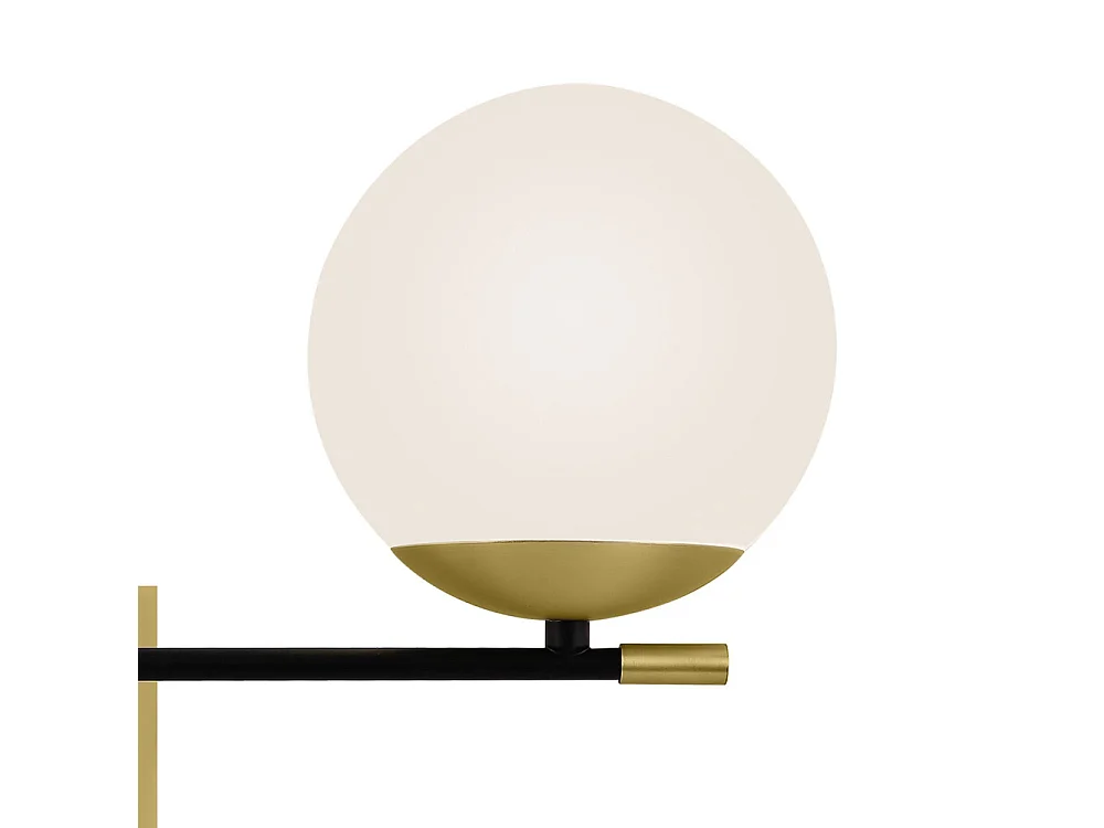 Maytoni Nostalgia Lámpara de pared Modern Nostalgia 2 Light Matt Gold Pantalla de vidrio