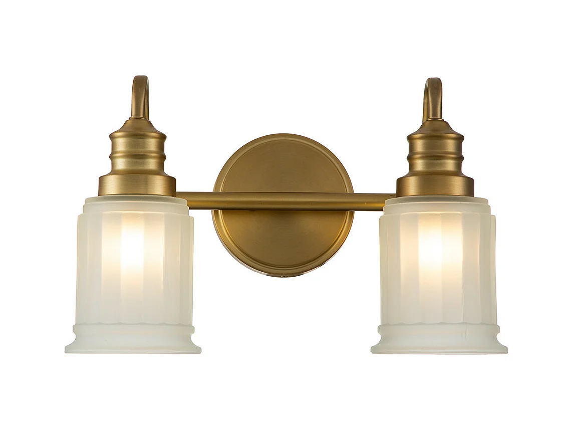 Elstead Quoizel Swell Lampada da parete in ottone spazzolato, IP44