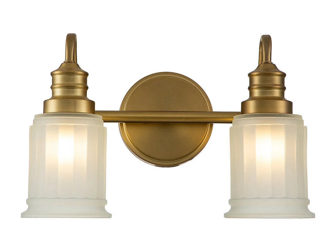 Elstead Quoizel Swell Lampada da parete in ottone spazzolato, IP44