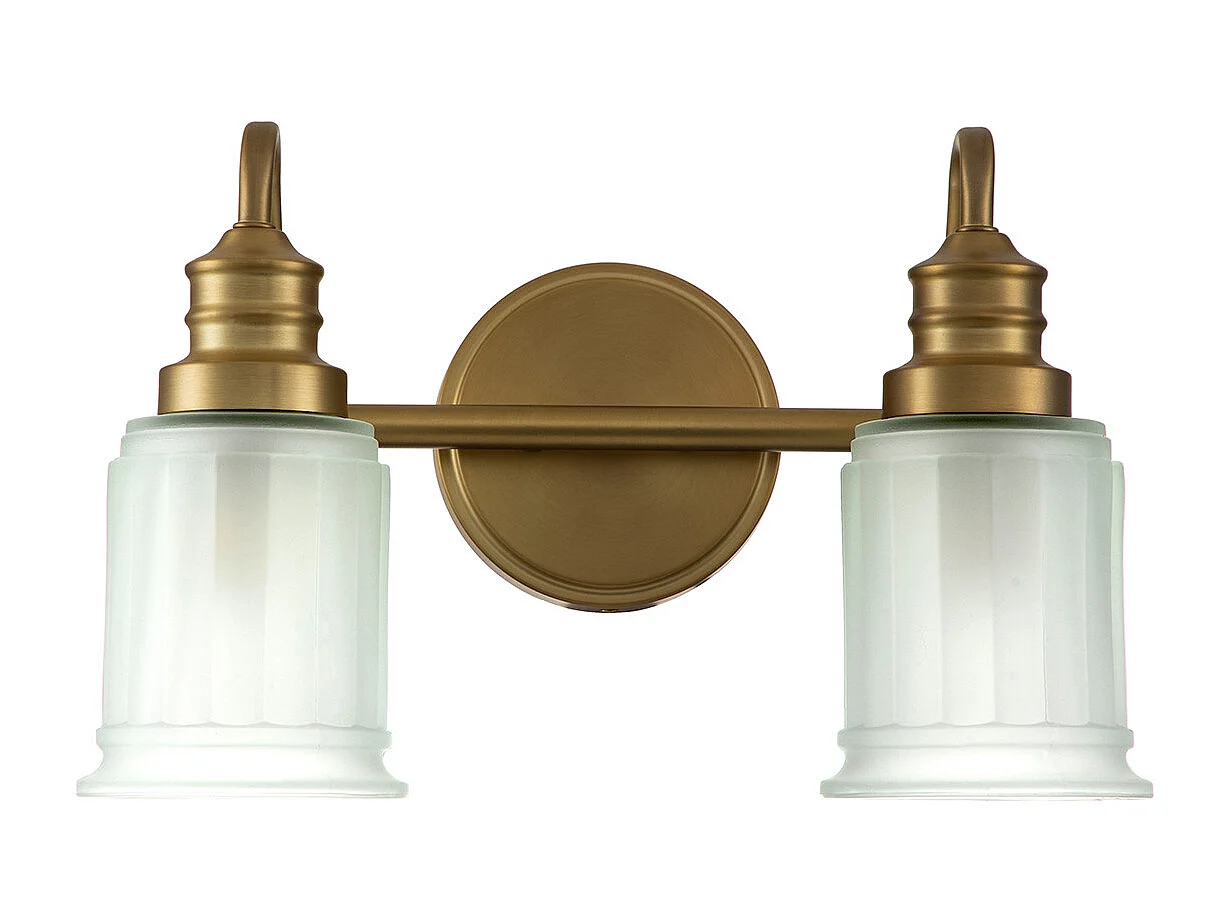 Elstead Quoizel Swell Lampada da parete in ottone spazzolato, IP44