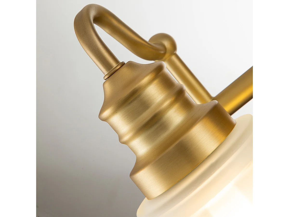 Elstead Quoizel Swell Lampada da parete in ottone spazzolato, IP44