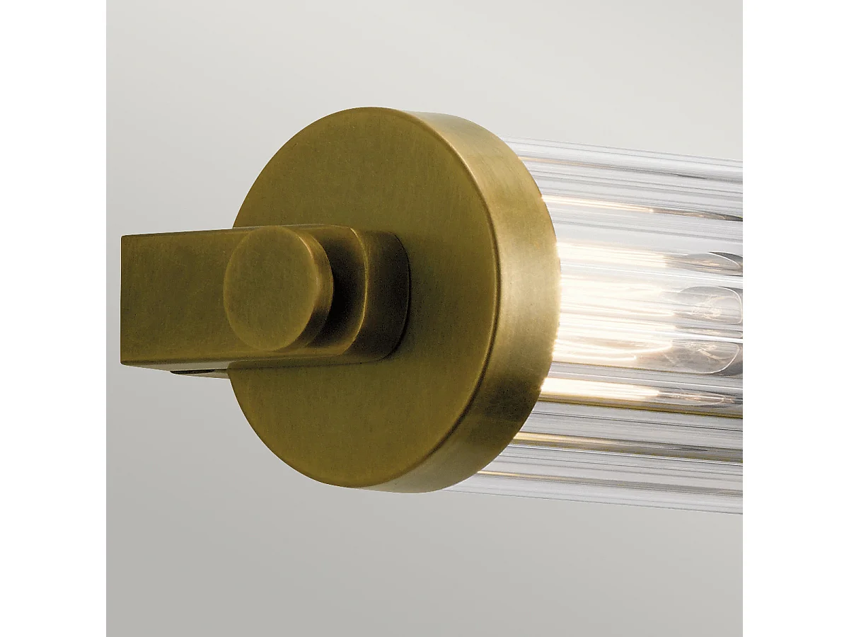 Elstead Kichler Azores Lampada da parete per bagno in ottone naturale, IP44