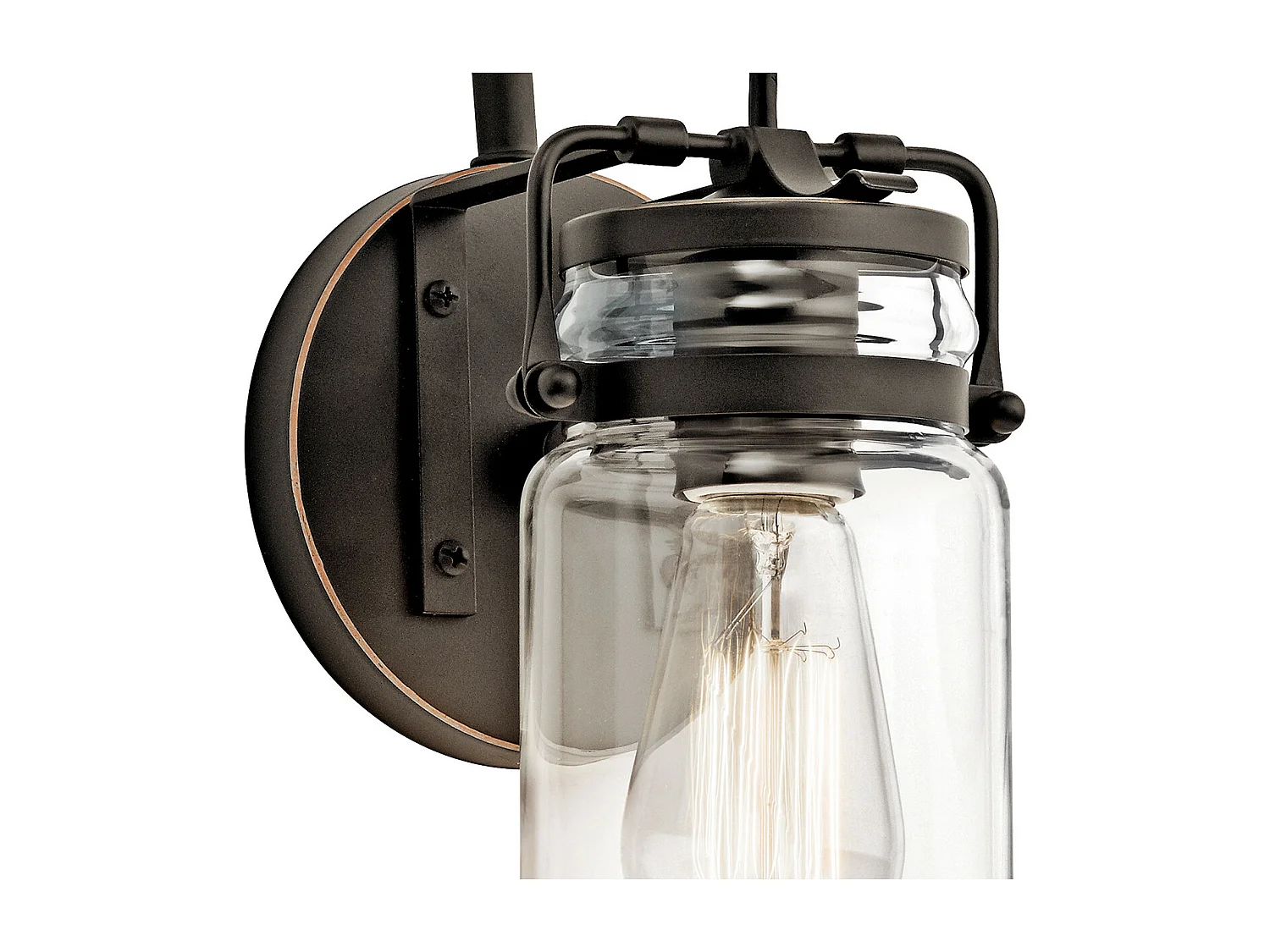 Elstead Brinley 1 Lätt Vägglampa Olde Bronze, E27