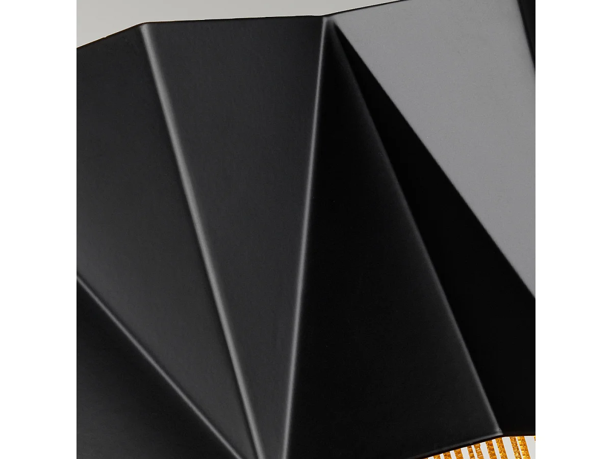 Lampada da parete a 3 luci Elstead Zuma, nero satinato, oro, G9