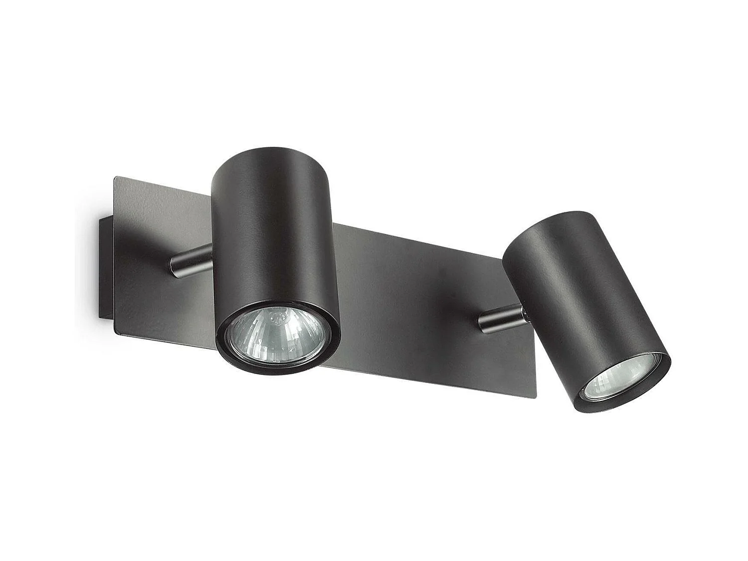 Ideal Lux Spot Applique murale à 2 lumières, noir