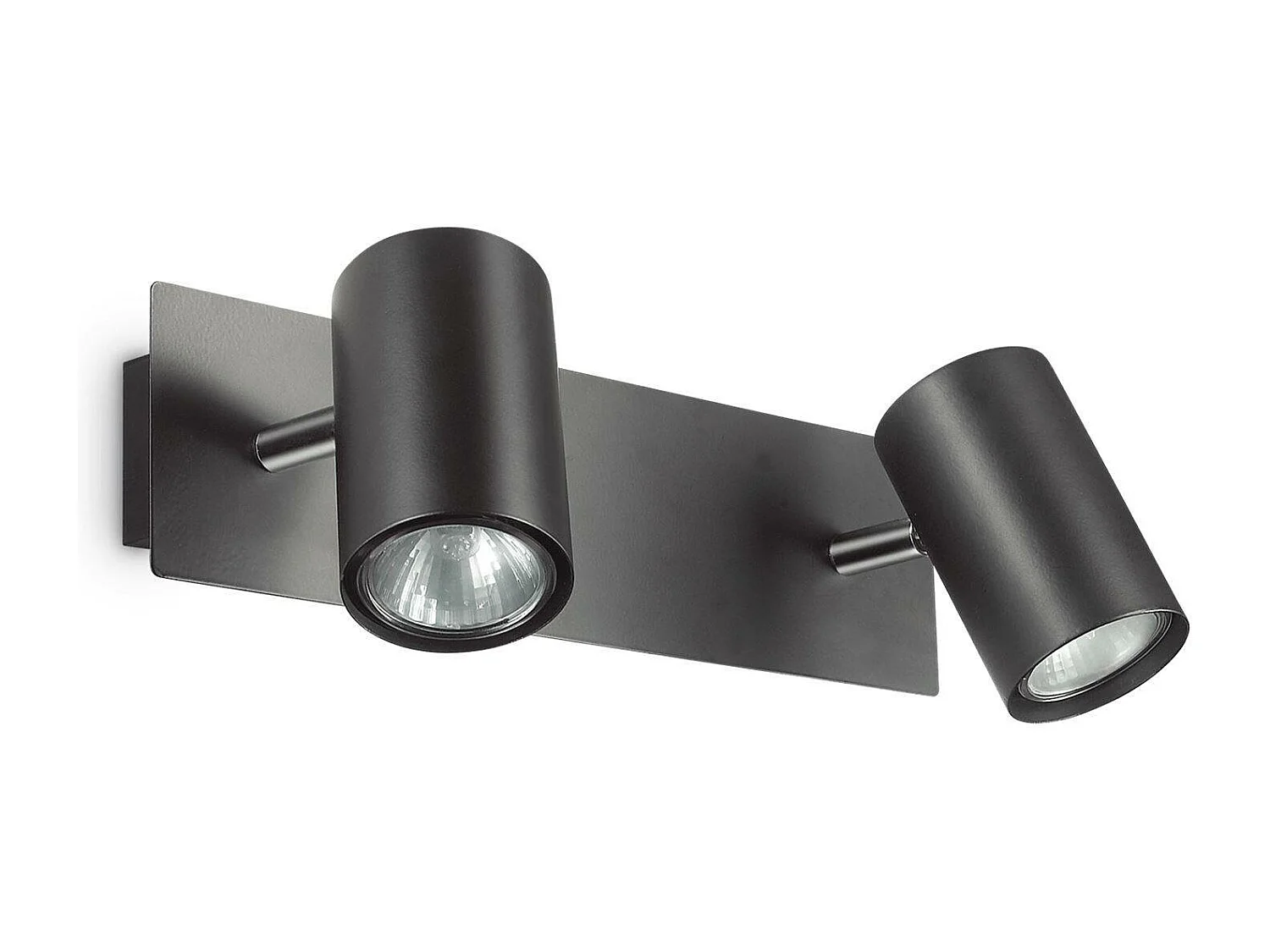 Ideal Lux Spot - Aplique de pared 2 luces Negro