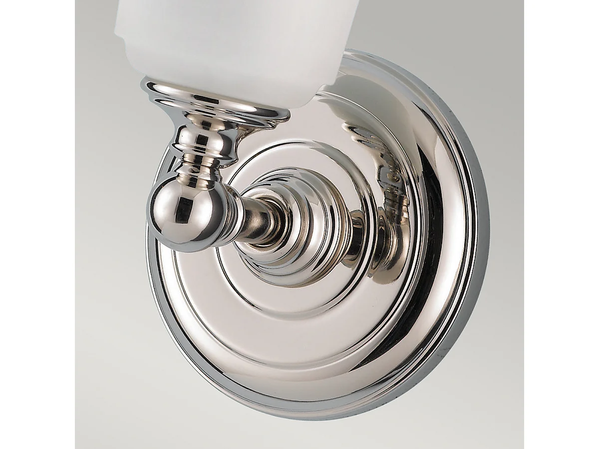 Elstead Huguenot Lake 1 ljus badrum över spegel Vägglampa polerad krom IP44, G9