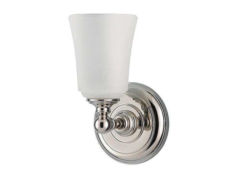 Elstead Huguenot Lake 1 ljus badrum över spegel Vägglampa polerad krom IP44, G9