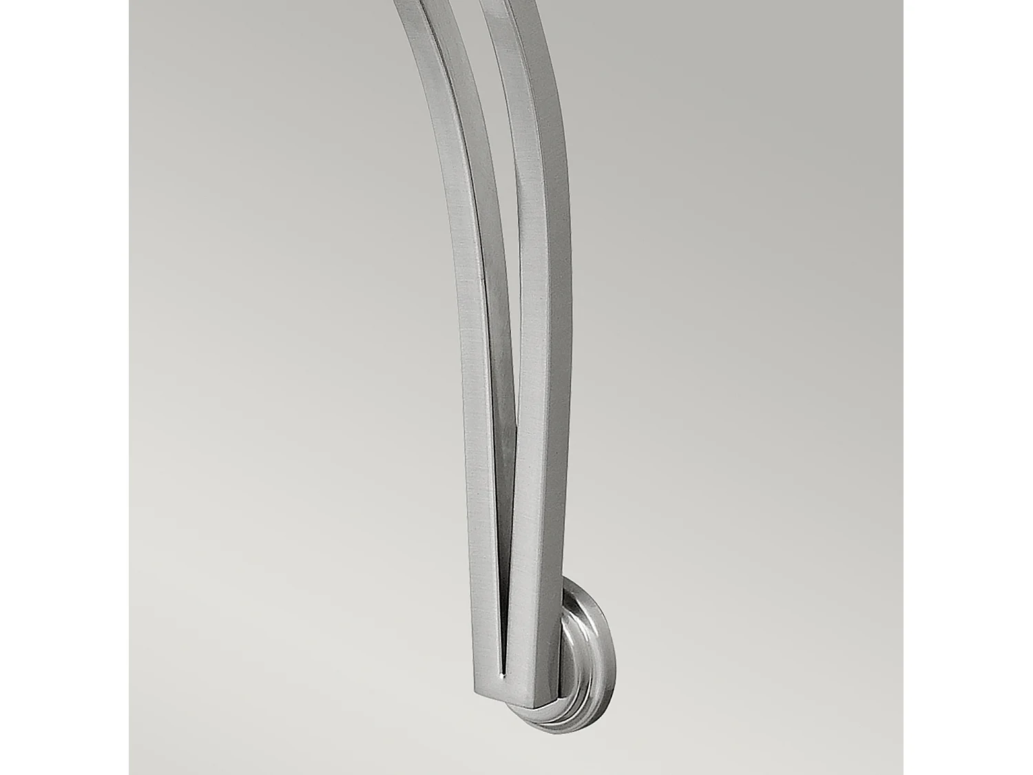 Elstead Bolla - Paralume in vetro nichel spazzolato con 1 applique da parete, E27