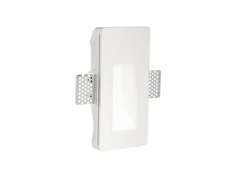 Ideal Lux WALKY-2 Plâtre LED intégré dans une applique murale encastrée à 1 lumière blanche 3000K
