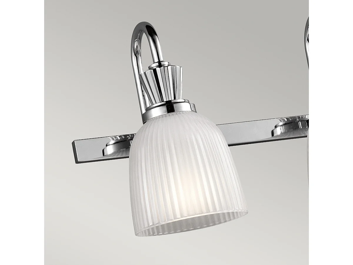 Elstead Cora 4 ljus badrumsvägglampa polerad krom IP44, G9