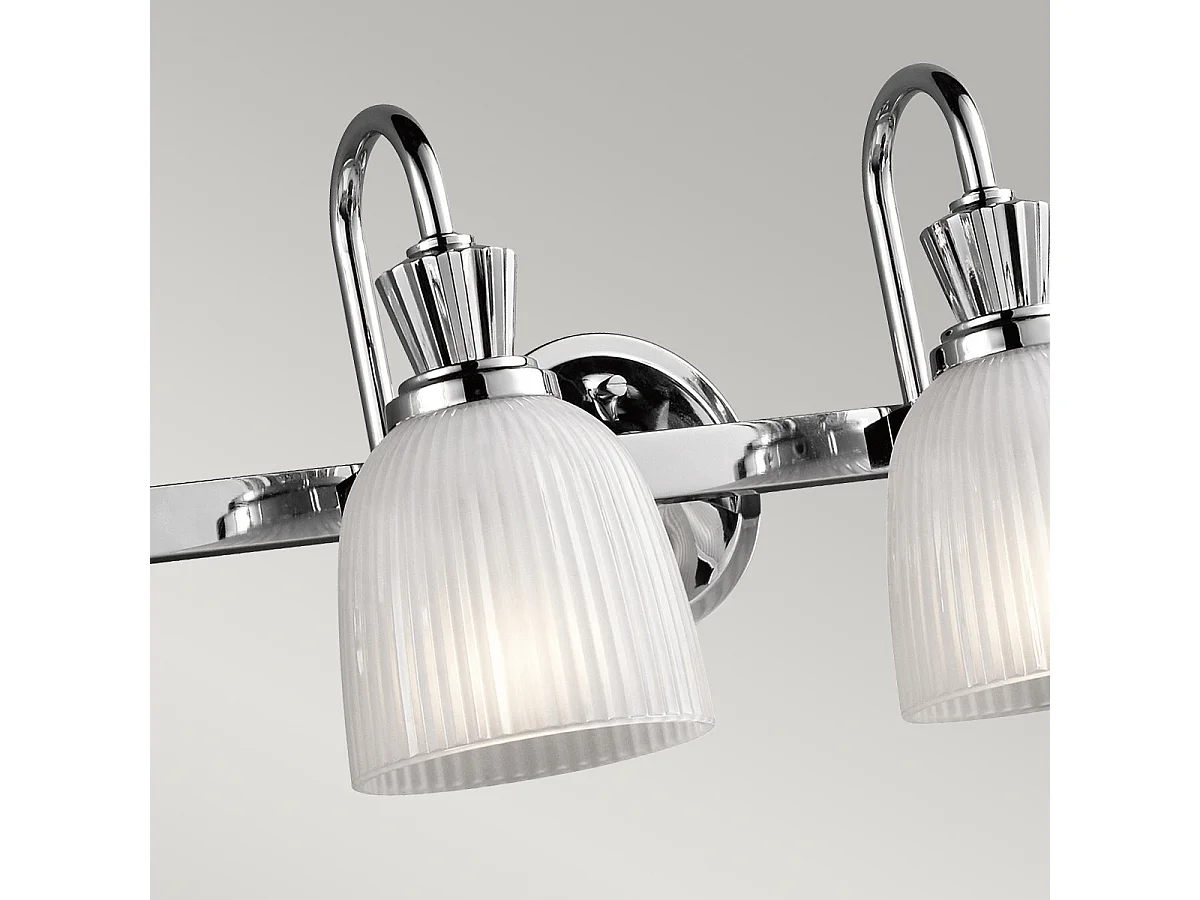 Elstead Cora - Applique da parete per bagno a 4 luci Cromo lucido IP44, G9