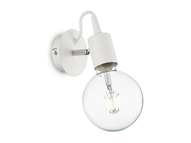 Ideal Lux Edison - 1 aplique de luz blanca, E27