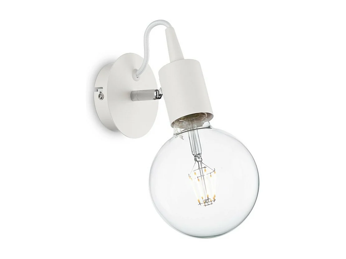 Ideal Lux Edison - Applique 1 Luce Bianca, E27