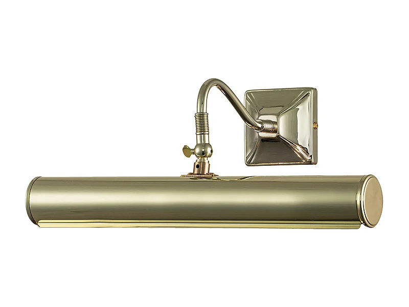 Elstead Picture Light - Applique da parete a 2 luci grande in ottone lucido, attacco E14