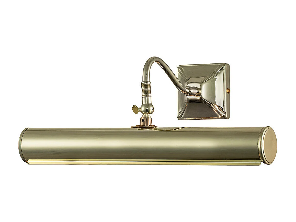 Elstead Picture Light - Applique da parete a 2 luci grande in ottone lucido, attacco E14