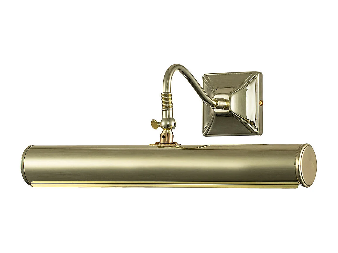 Elstead Picture Light - Applique da parete a 2 luci grande in ottone lucido, attacco E14