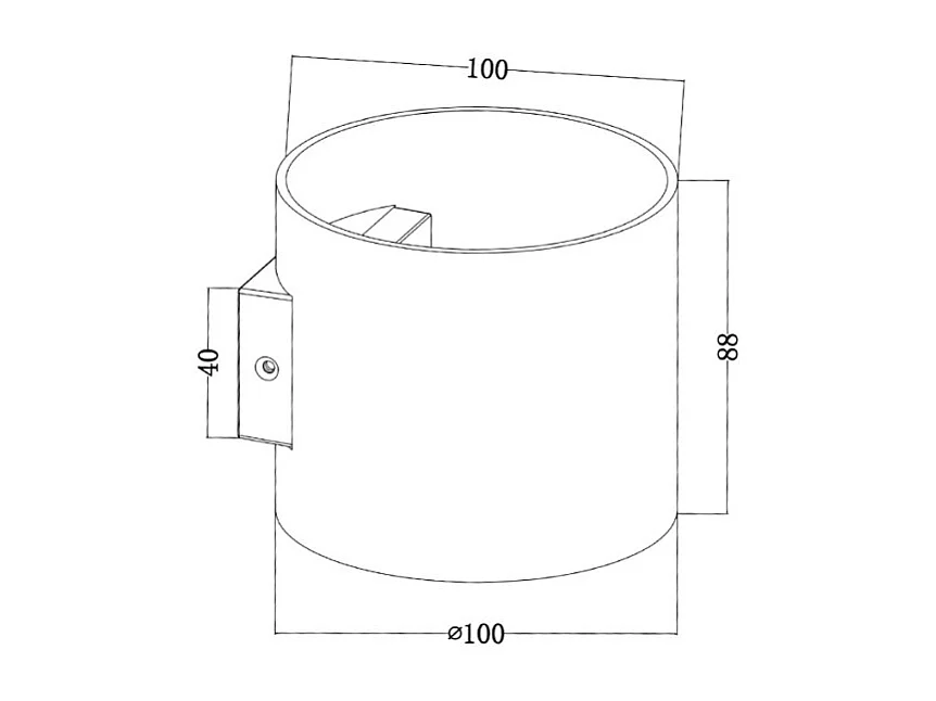 Maytoni Rond Aplique Techo Rond Up Down Negro