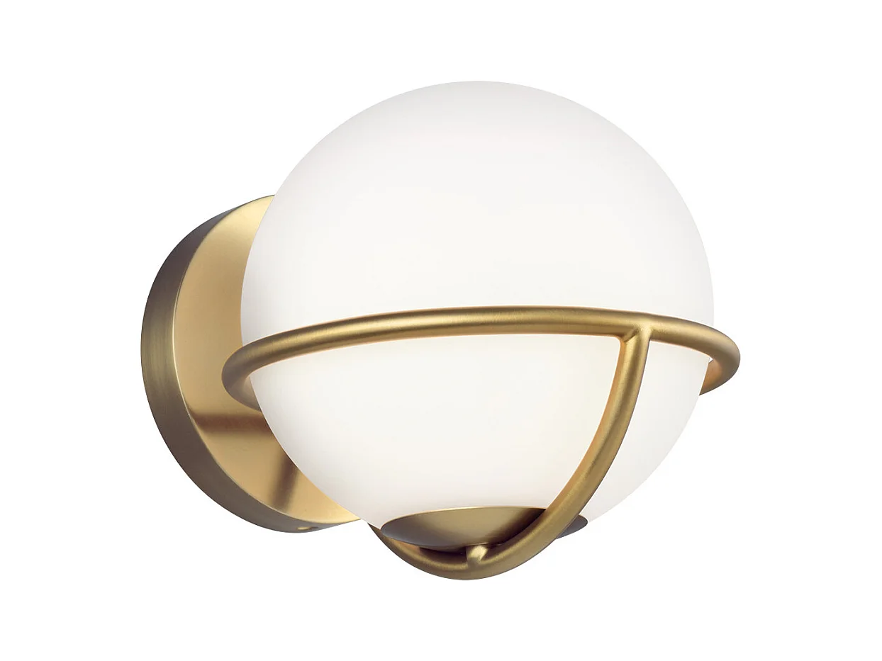 Lampada da parete Elstead Apollo 1 Light, ottone brunito, G9