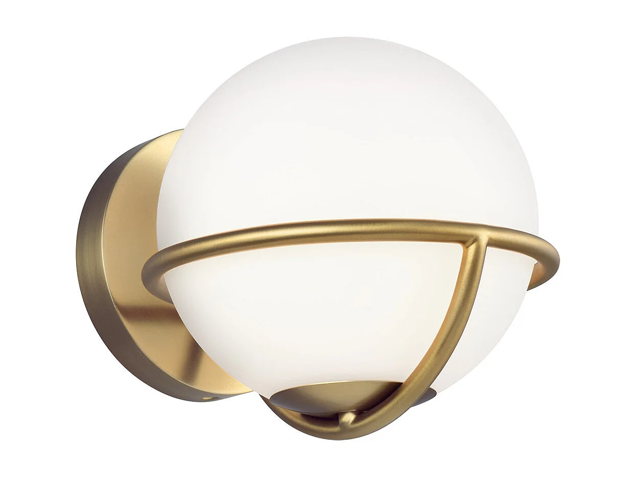 Lampada da parete Elstead Apollo 1 Light, ottone brunito, G9