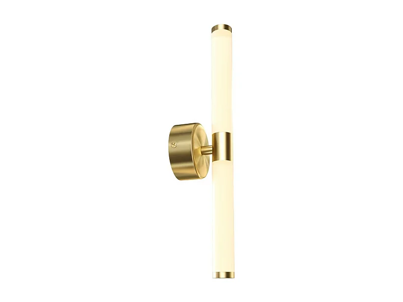 Maytoni Axis Lampada da parete moderna a LED integrata oro, 3000K, paralume in acrilico satinato