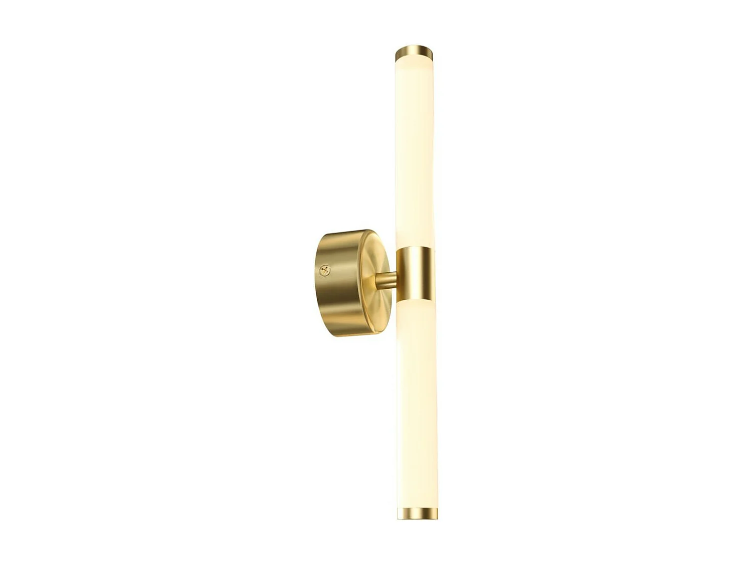 Maytoni Axis Moderne integrierte LED-Wandleuchte Gold, 3000 K, Schirm aus gefrostetem Acryl