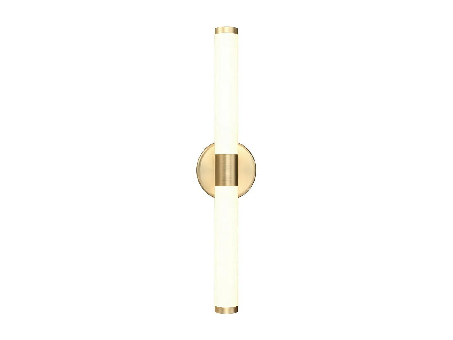 Maytoni Axis Moderne integrierte LED-Wandleuchte Gold, 3000 K, Schirm aus gefrostetem Acryl