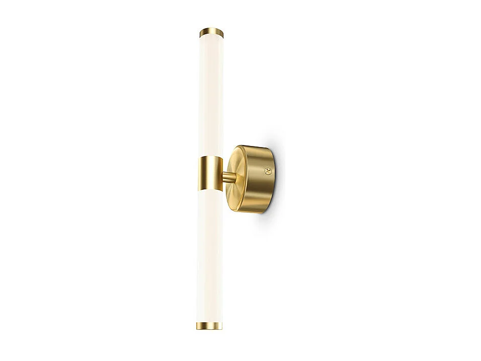 Maytoni Axis Moderne integrierte LED-Wandleuchte Gold, 3000 K, Schirm aus gefrostetem Acryl