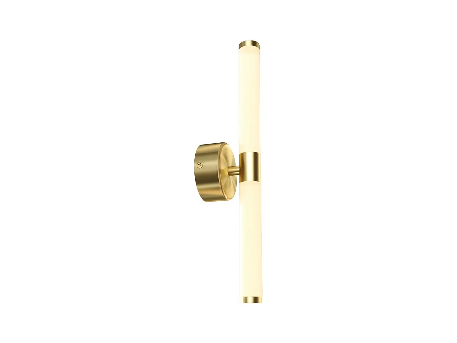 Maytoni Axis Moderne integrierte LED-Wandleuchte Gold, 3000 K, Schirm aus gefrostetem Acryl