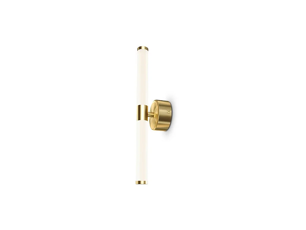Maytoni Axis Moderne integrierte LED-Wandleuchte Gold, 3000 K, Schirm aus gefrostetem Acryl