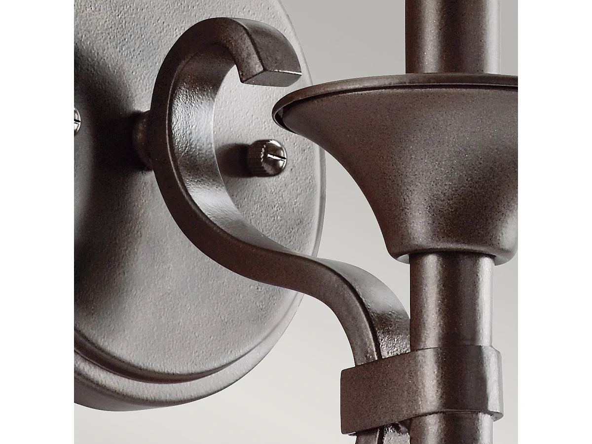 Elstead Lacey - 1 Licht Wand Licht Mission Bronze, E14