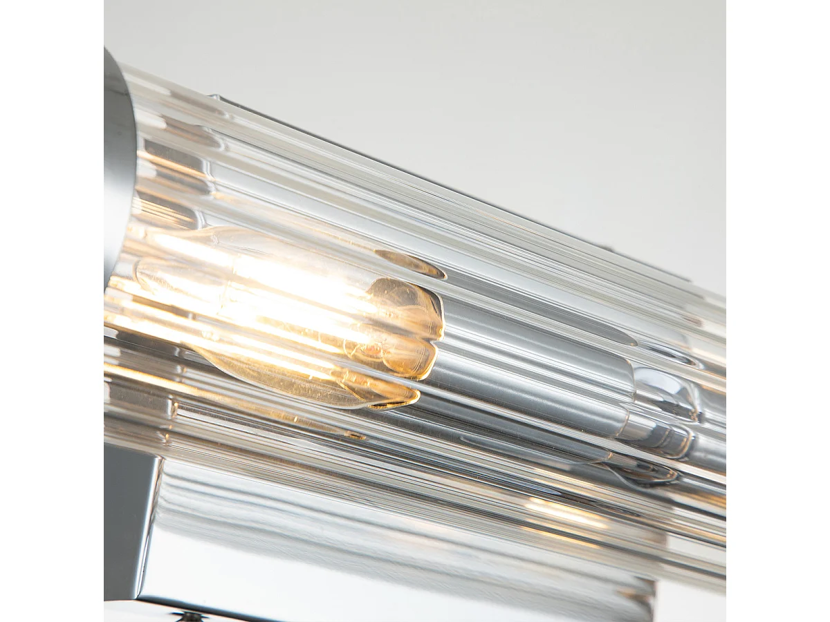 Elstead Kichler Azores Badrumsvägglampa polerad krom, IP44