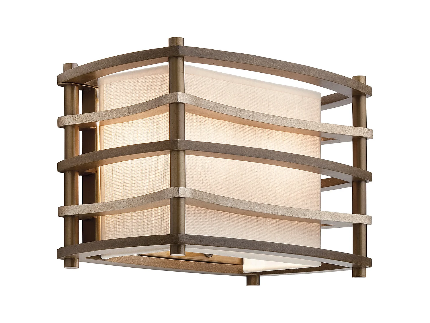 Elstead Moxie - 2 Licht Innenwandleuchte Bronze, Beige, E14