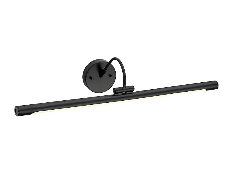 Elstead Alton LED 1 Ljus Stor Bild Vägglampa Svart