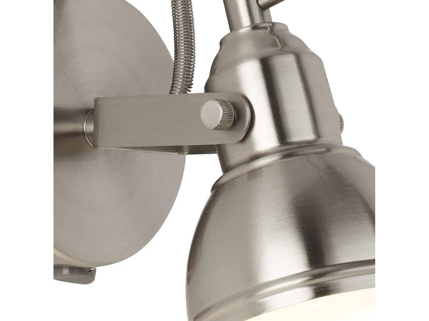 Searchlight Focus 1 Ltt justerbar vggspotlight satin silver, GU10