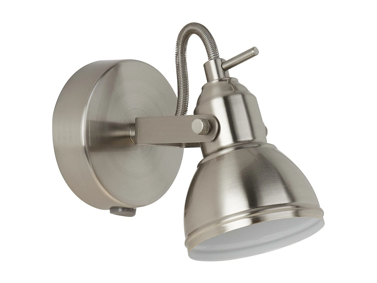 Searchlight Focus 1 Ltt justerbar vggspotlight satin silver, GU10