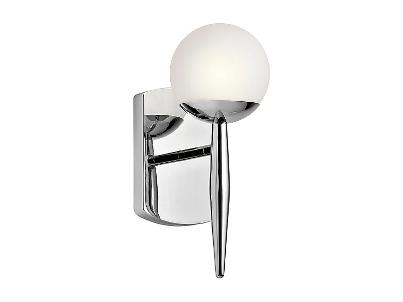 Elstead Jasper 1 ljus badrumsvägglampa polerad krom IP44, G9