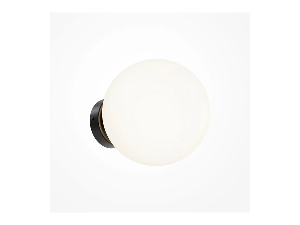 Maytoni Basic form Maytoni Basic Form 20cm Moderne Wandleuchte Mattschwarz E14